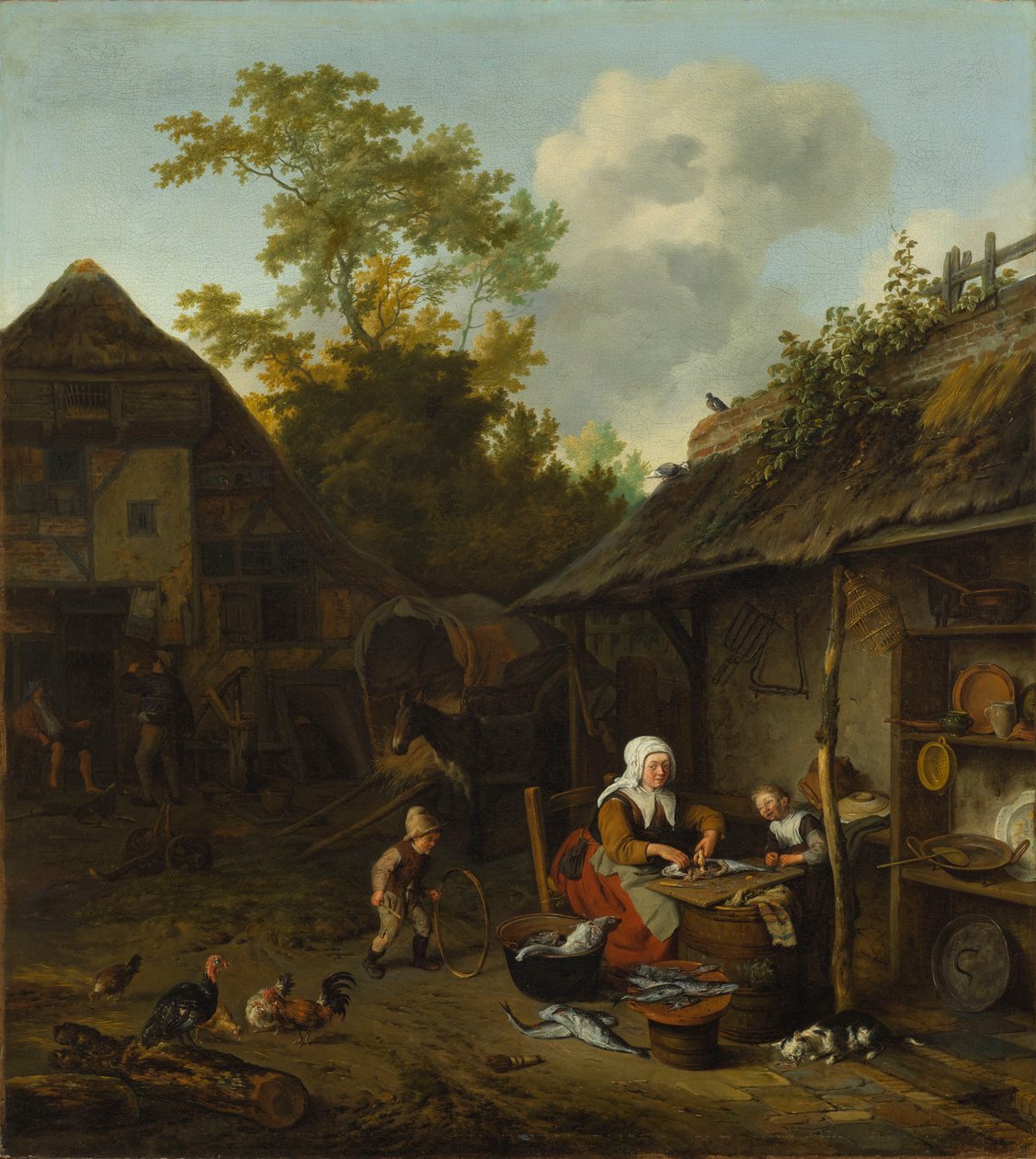 Halpucolás alkotó: Cornelis Dusart