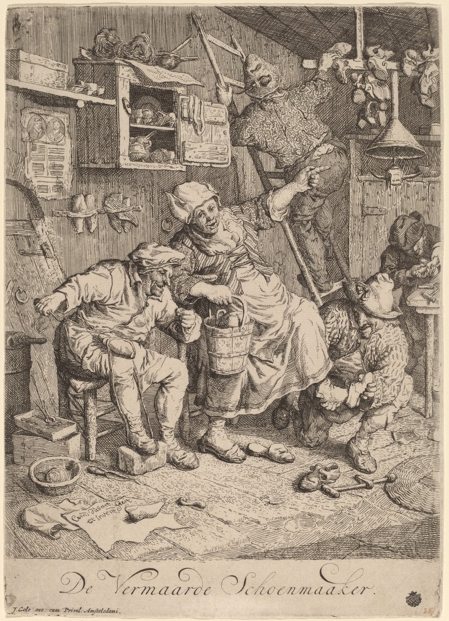 A Vidám Cipész alkotó: Cornelis Dusart