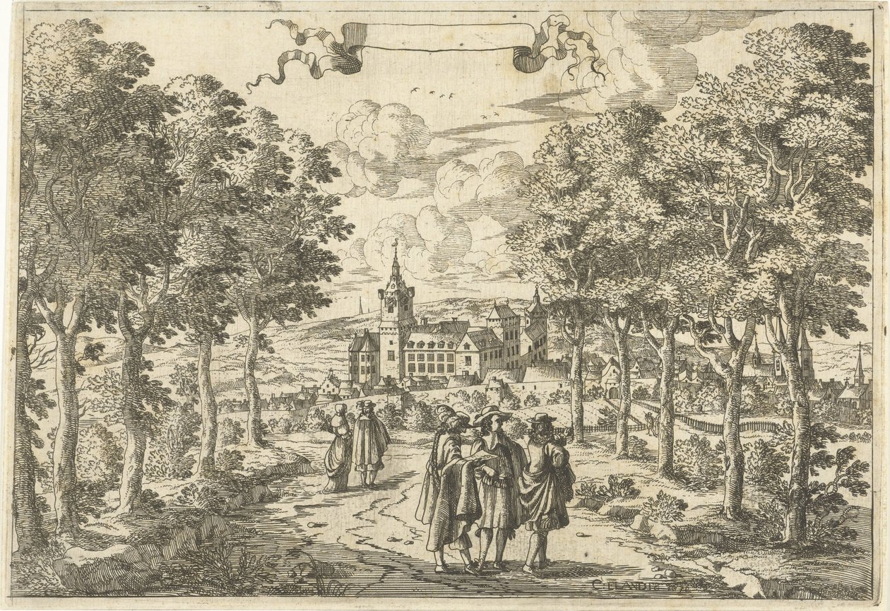 Túrázók és egy kastély alkotó: Cornelis Elandts