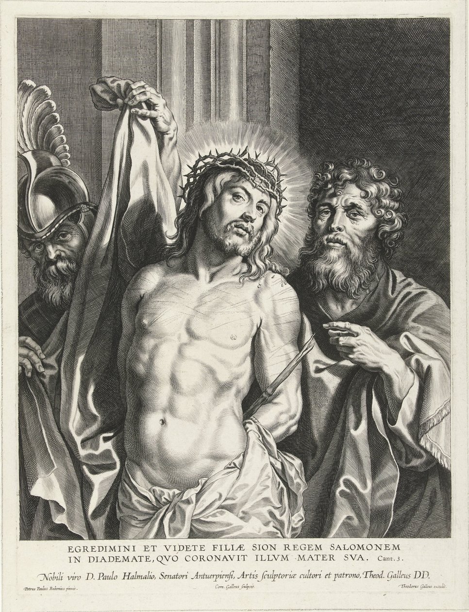 Krisztus megmutatta az embereknek (Ecce Homo) alkotó: Cornelis Galle (I)