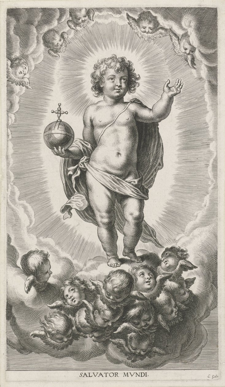 Krisztus gyermek gömbbel alkotó: Cornelis Galle (I)