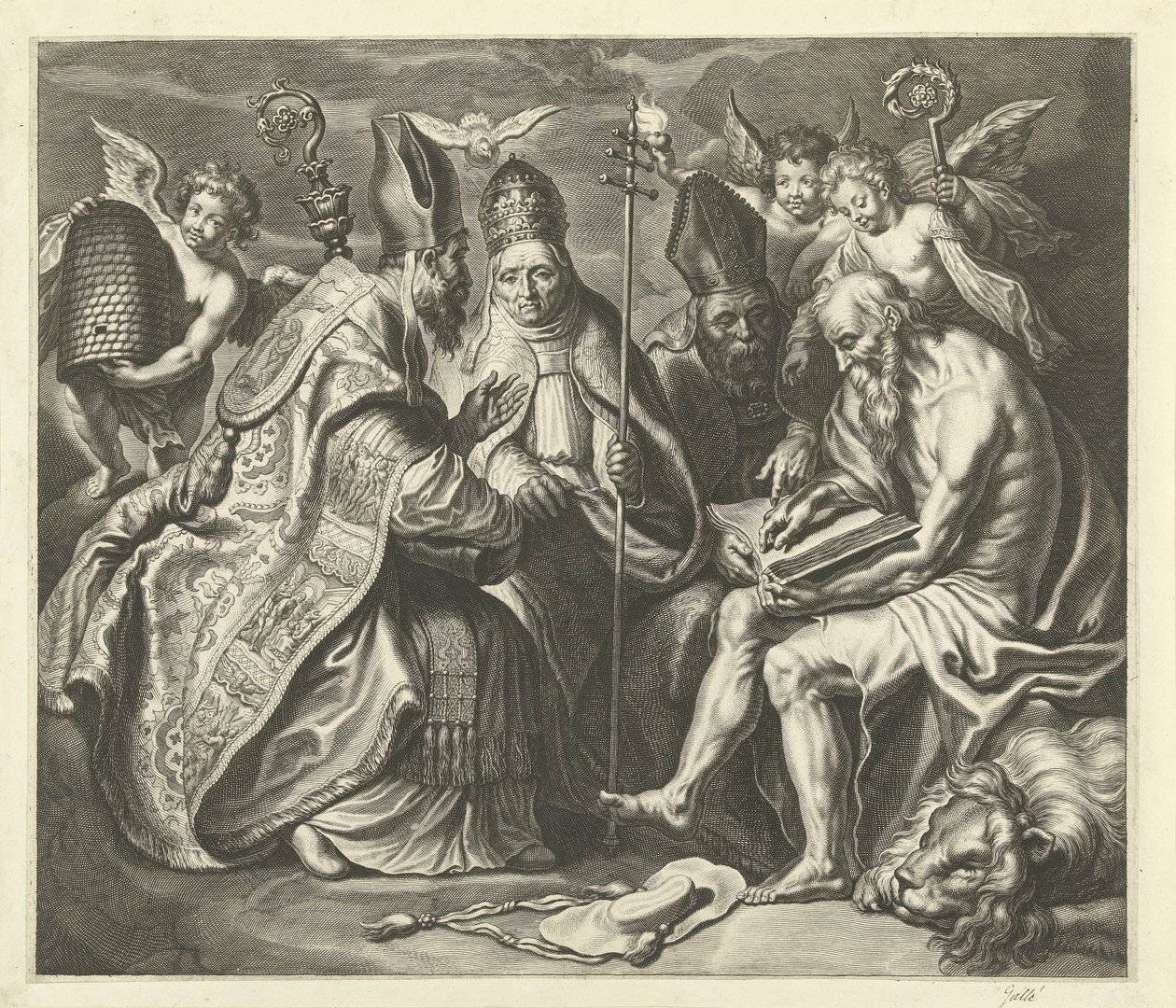 A négy egyházatya alkotó: Cornelis Galle (I)