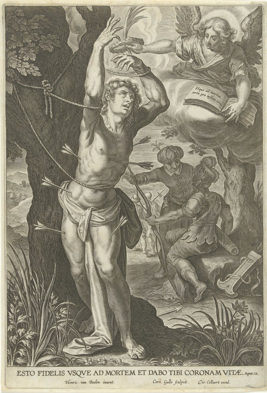 Szent Sebestyén vértanúsága alkotó: Cornelis Galle (I)