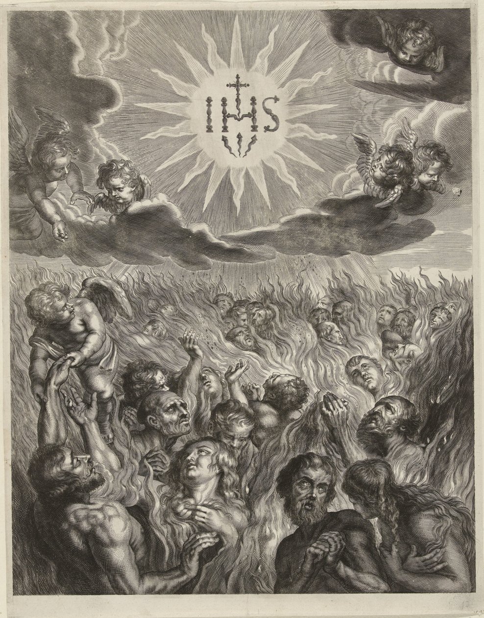 Emberek a purgatóriumban alkotó: Cornelis Galle (I)