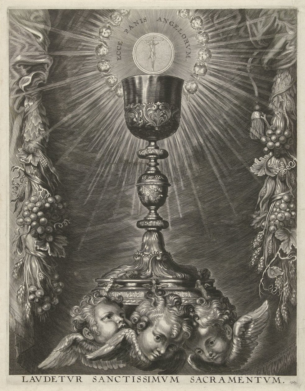Kehely a házigazdával alkotó: Cornelis Galle (I)