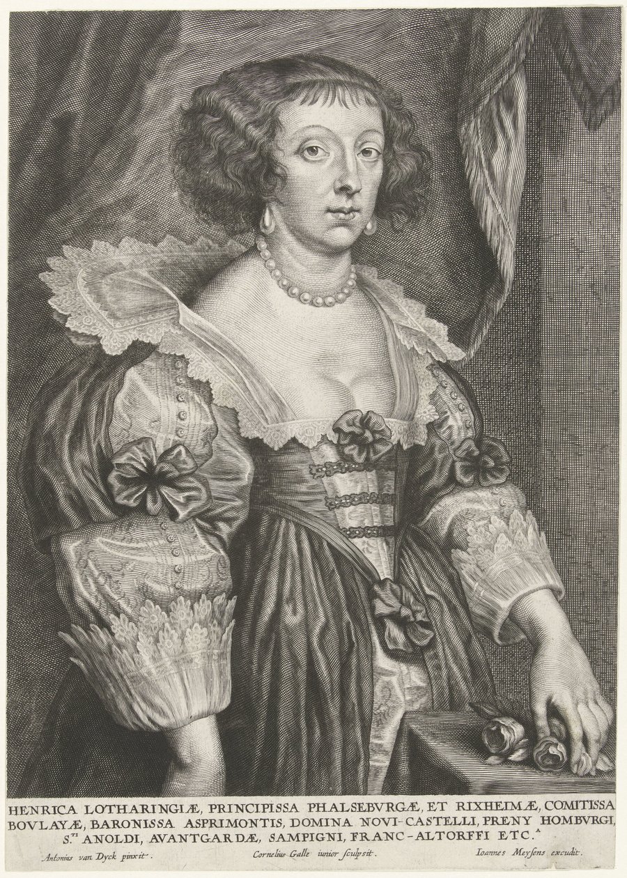 Lotaringiai Henriette portréja alkotó: Cornelis Galle (II)