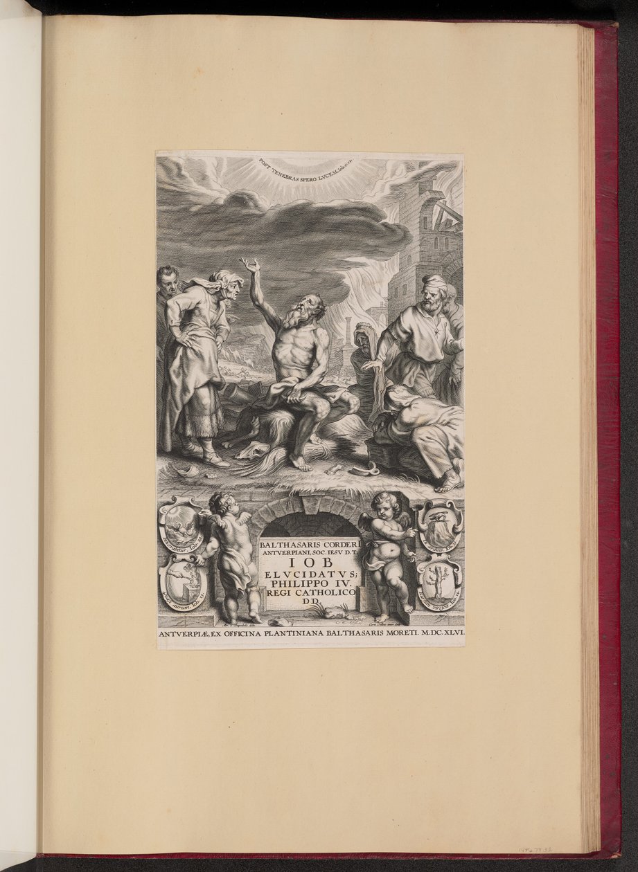 Címlap: Balthasar Cordier, Iob Elvcidatvs alkotó: Cornelis Galle II after Abraham van Diepenbeeck