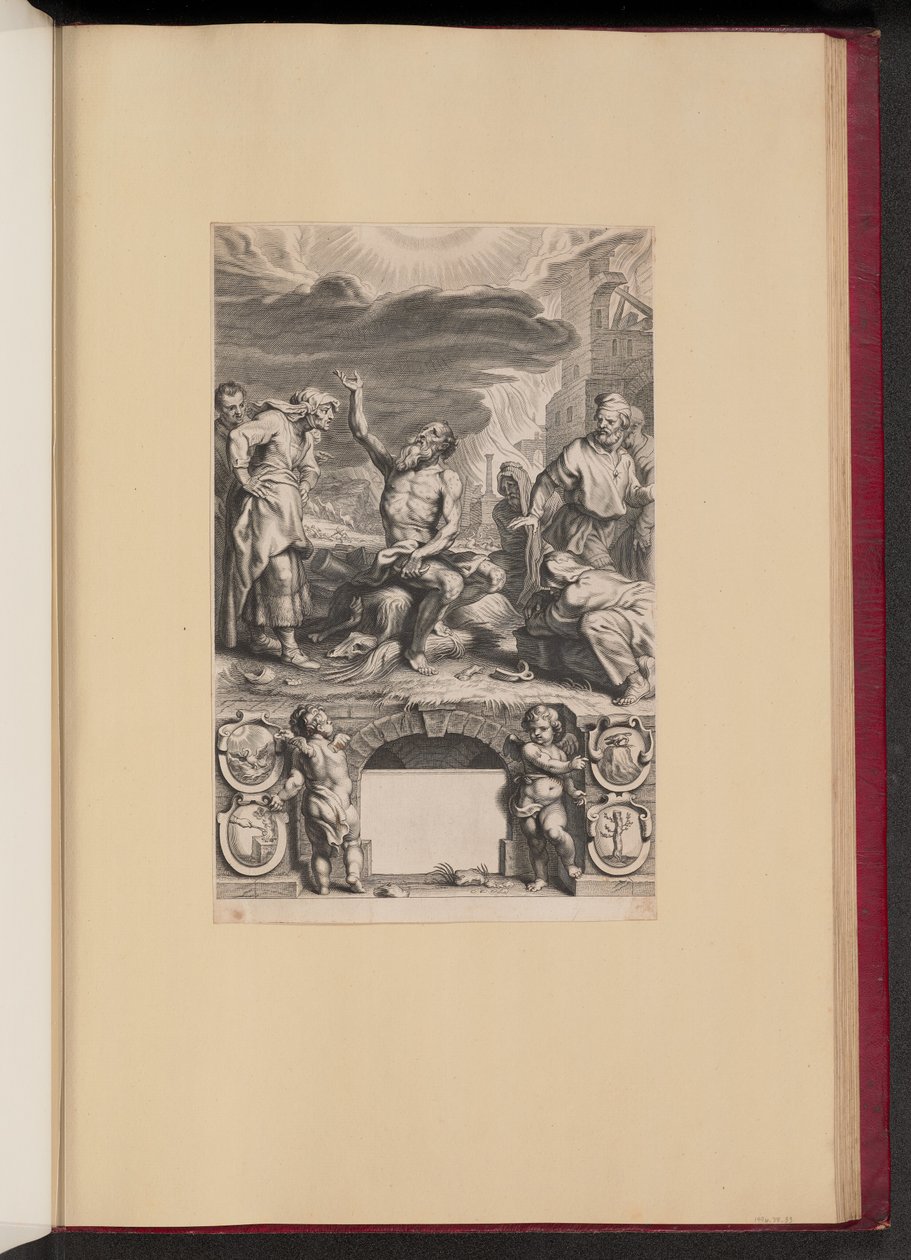 Címlap: Balthasar Cordier, Iob Elvcidatvs alkotó: Cornelis Galle II after Abraham van Diepenbeeck