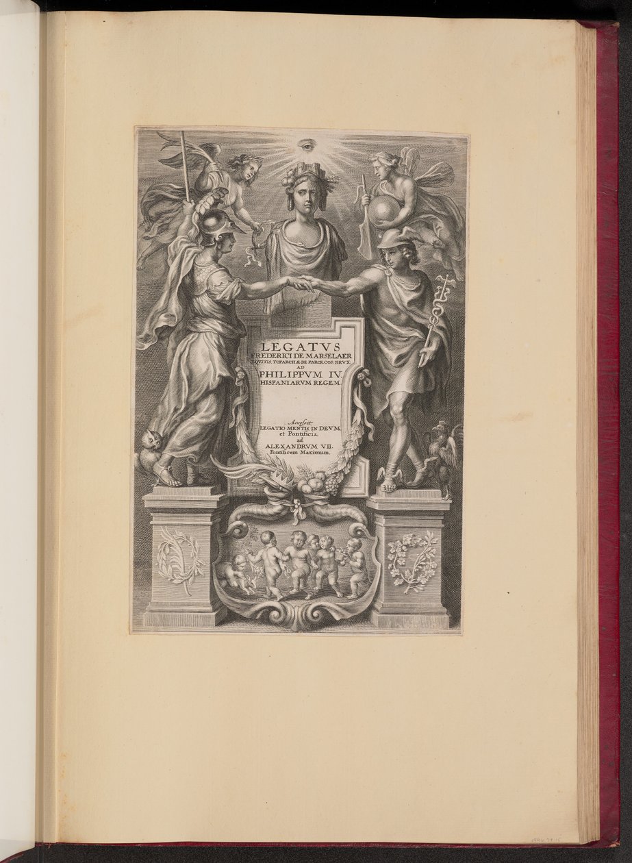 Címlap Frederik de Marselaer, Legatvs alkotó: Cornelis Galle II after Sir Peter Paul Rubens