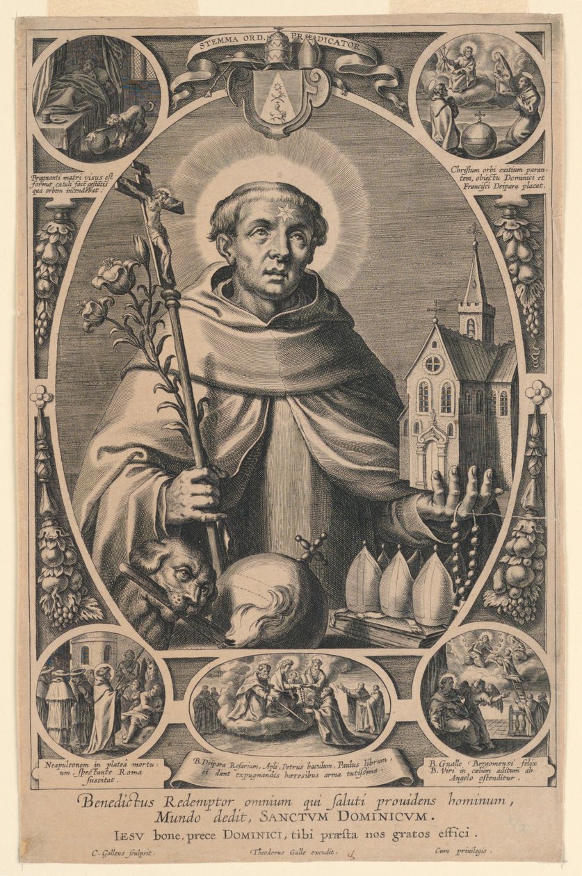 Szent Domonkos alkotó: Cornelis Galle I