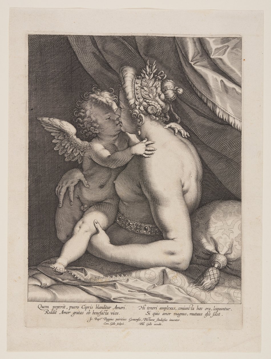 Vénusz és Ámor alkotó: Cornelis Galle I