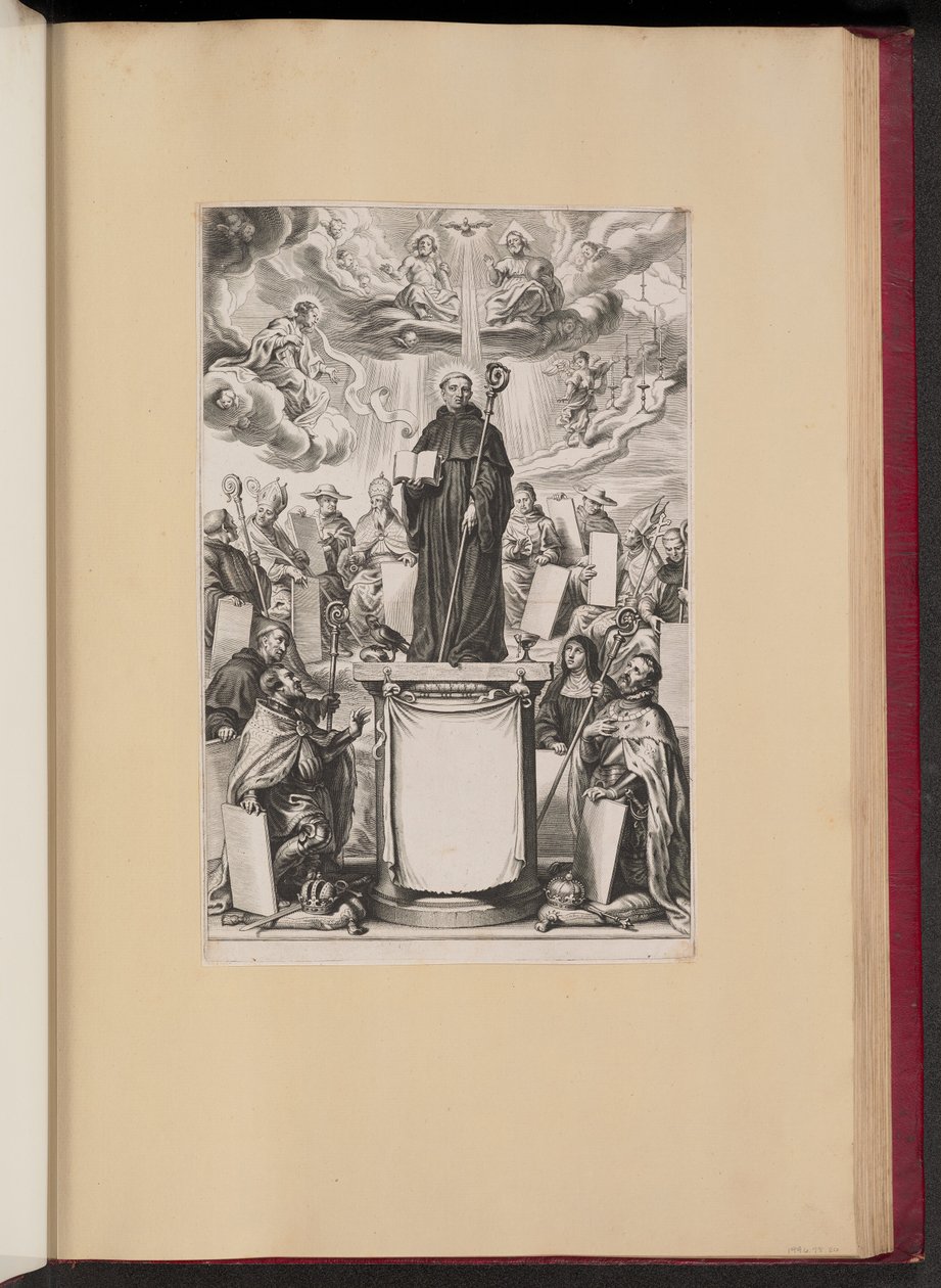 Címlap Dommo Benedicto Haeftano S. Benedictvs Illvstratvs című művéhez alkotó: Cornelis Galle I after Sir Peter Paul Rubens