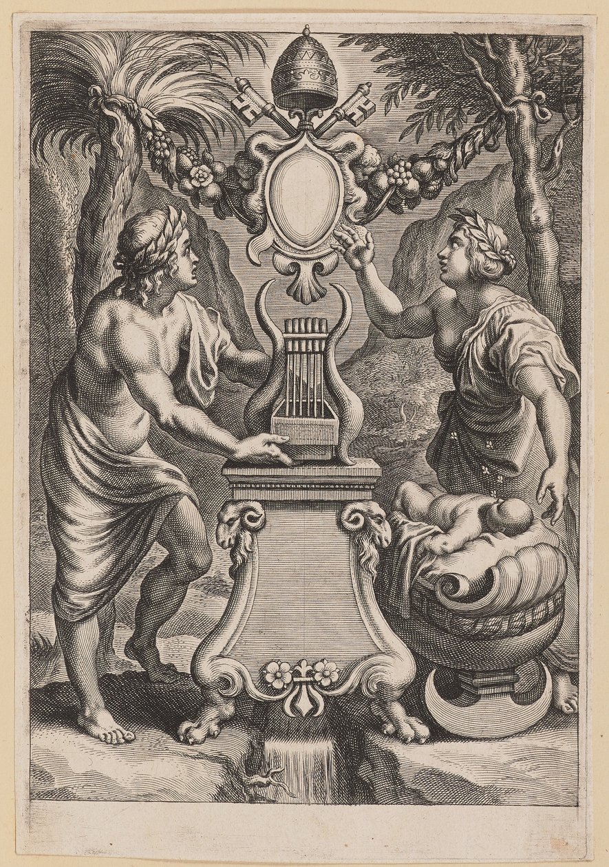 Címlap M.C. Sarbievsky, Lyricum Book IV alkotó: Cornelis Galle I after Sir Peter Paul Rubens