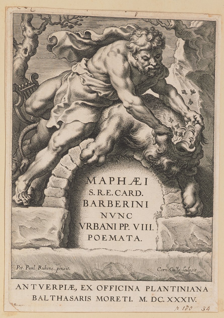 Címlap: Maffeo Barbár, Versek alkotó: Cornelis Galle I after Sir Peter Paul Rubens