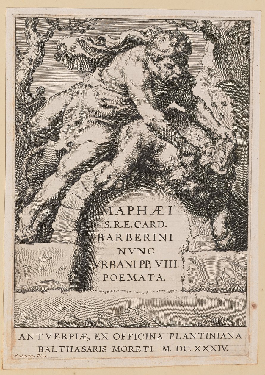 Címlap: Maffeo Barbár, Versek alkotó: Cornelis Galle I after Sir Peter Paul Rubens