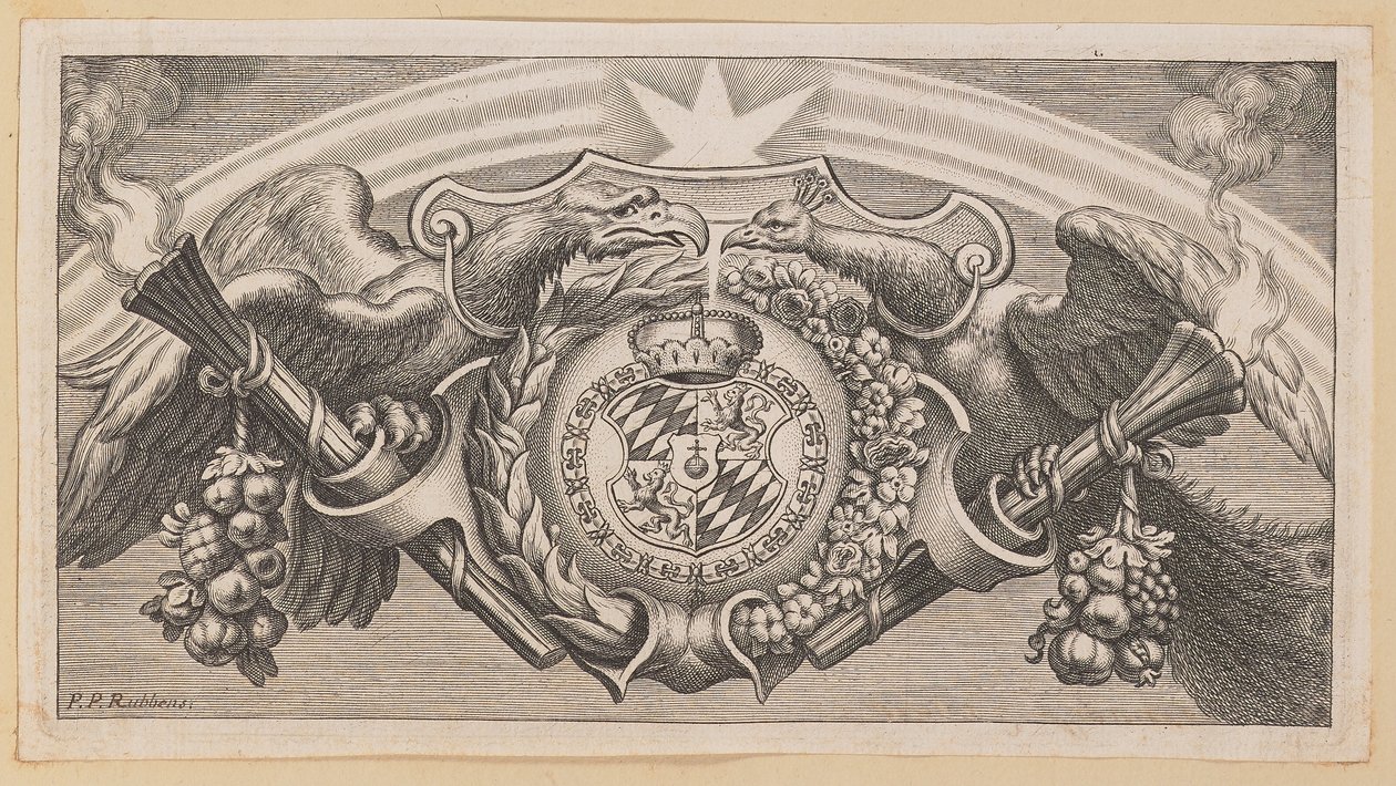 Balthasar Cordier, Szent János görög atyák lánca címoldalának matricája alkotó: Cornelis Galle I after Sir Peter Paul Rubens