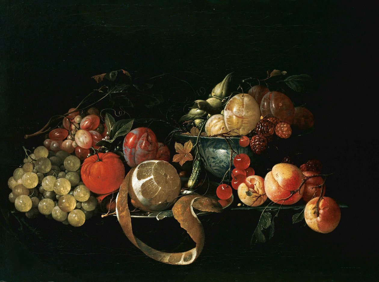 Csendélet gyümölccsel alkotó: Cornelis de Heem