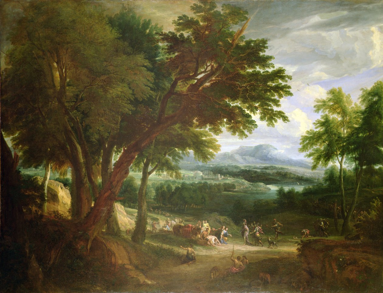 David és Abigail (olaj, vászon) alkotó: Cornelis Huysmans