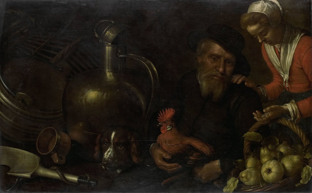 A baromfi eladó alkotó: Cornelis Jacobsz. Delff