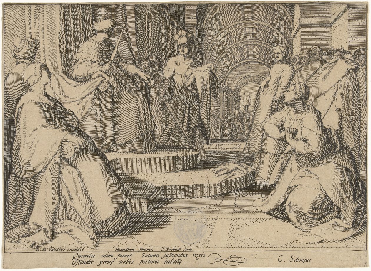 Salamon ítélete alkotó: Cornelis Jacobsz. Drebbel