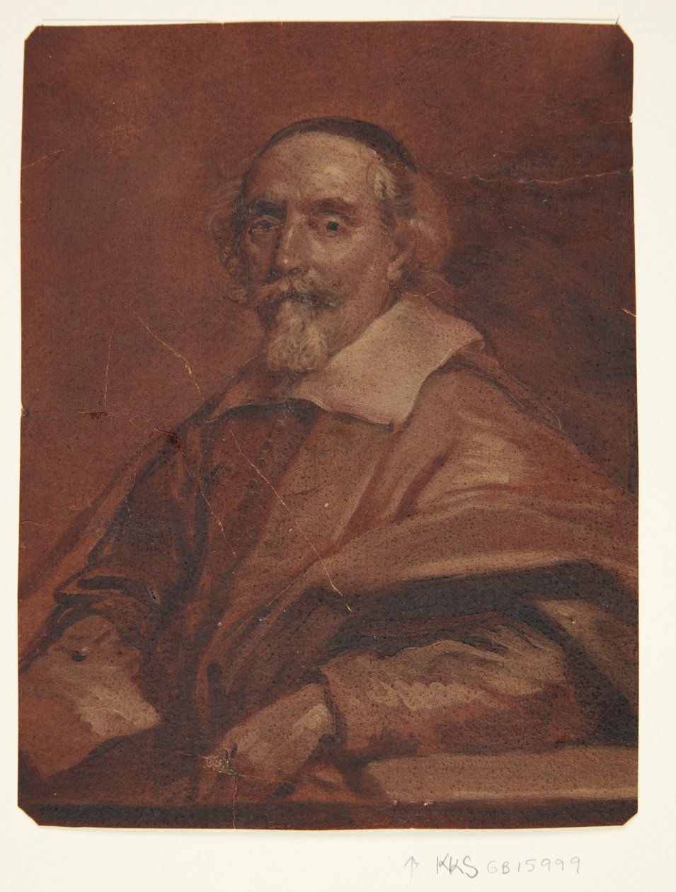 Adriaen van Nieulandt festő portréja alkotó: Cornelis Jonson van Ceulen