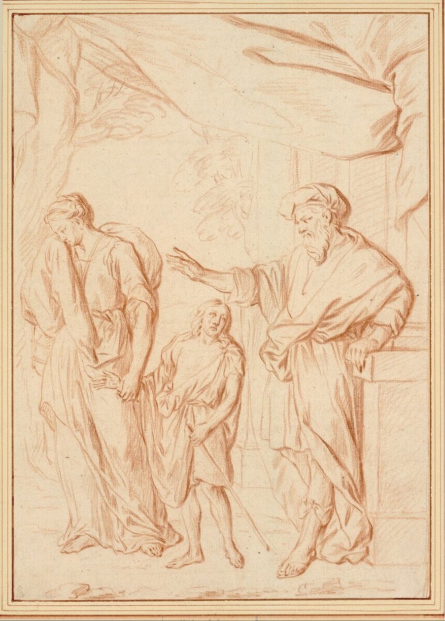 Hágár kiűzése alkotó: Cornelis Joseph d