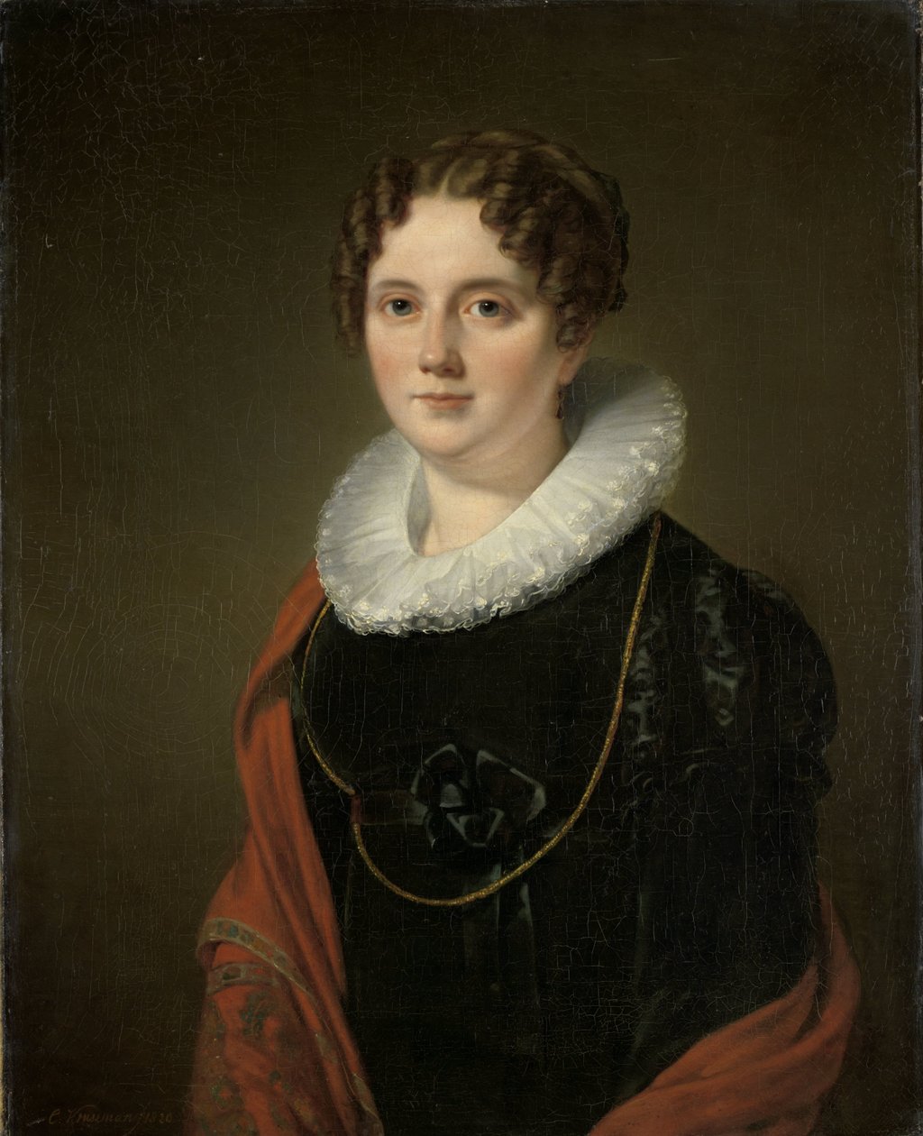 Marie Allebé-Herckenrath, August Allebé festő nagymamája alkotó: Cornelis Kruseman