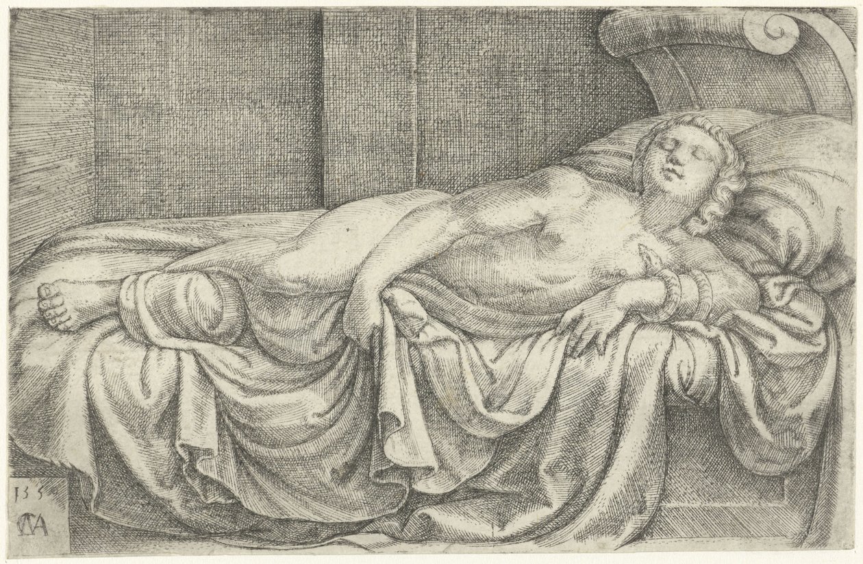 Kleopátra halála alkotó: Cornelis Massijs