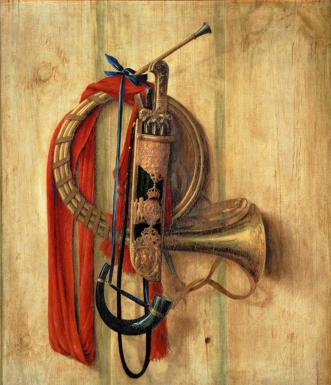 Vadászeszköz a falon alkotó: Cornelis Norbertus Gysbrechts