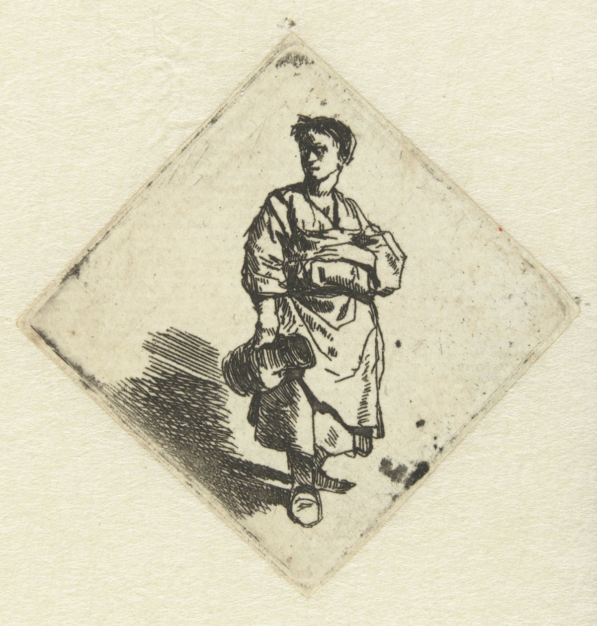 Álló nő kancsóval a jobb kezében alkotó: Cornelis Pietersz. Bega