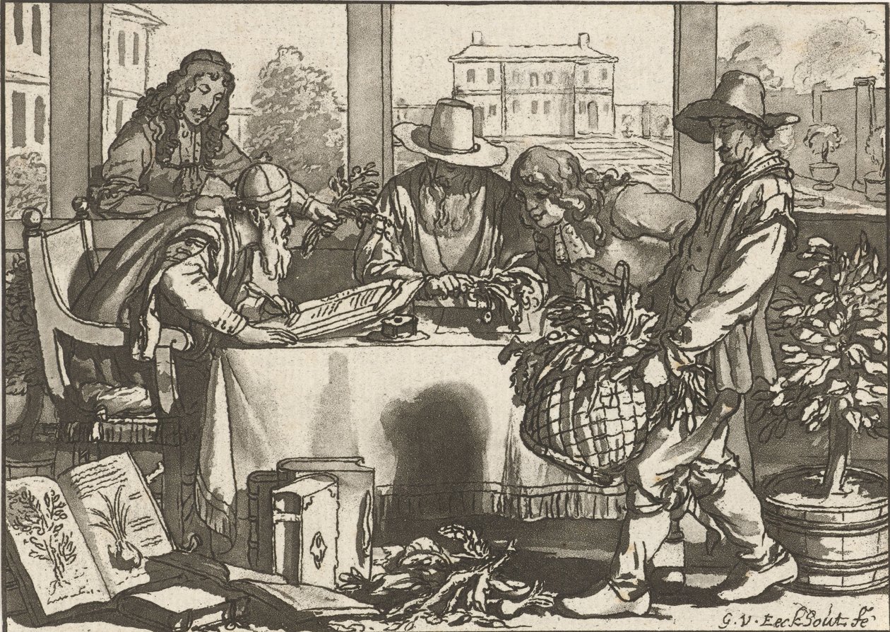 botanikus alkotó: Cornelis Ploos van Amstel (signed by artist)