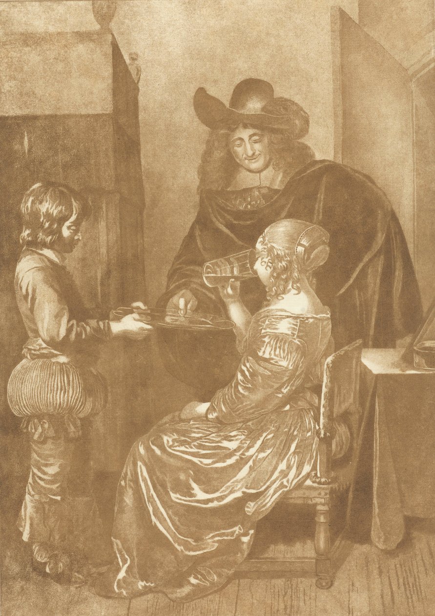 Az úr és a hölgy lappal alkotó: Cornelis Ploos van Amstel (signed by artist)