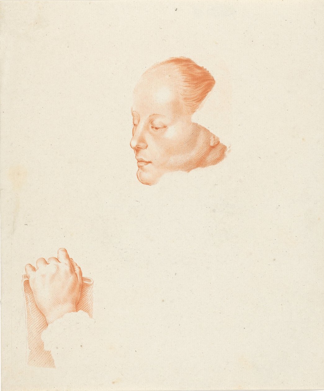 Egy fiatal nő portréja alkotó: Cornelis Ploos van Amstel (signed by artist)