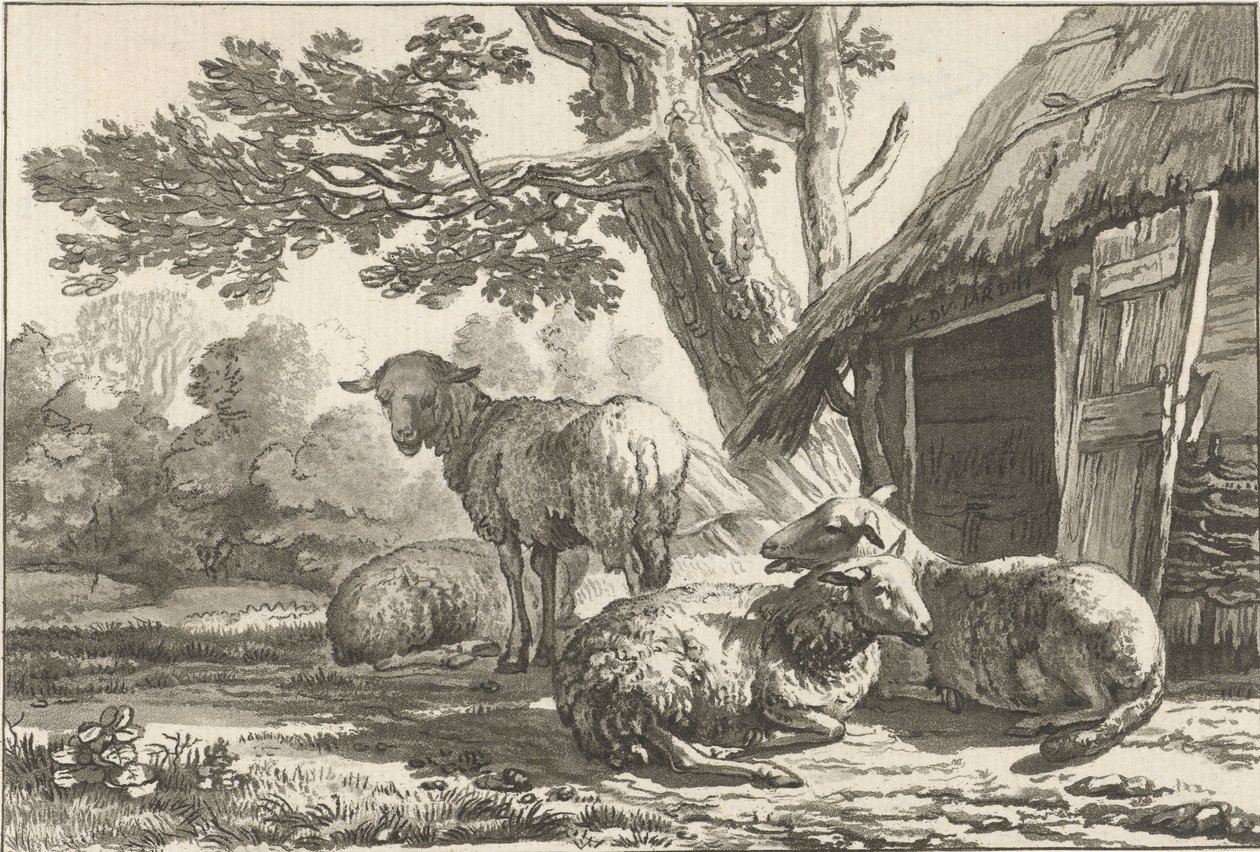 juhistálló alkotó: Cornelis Ploos van Amstel (signed by artist)