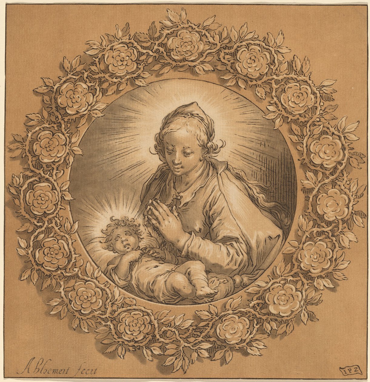 Madonna és gyermeke, 1769. alkotó: Cornelis Ploos van Amstel