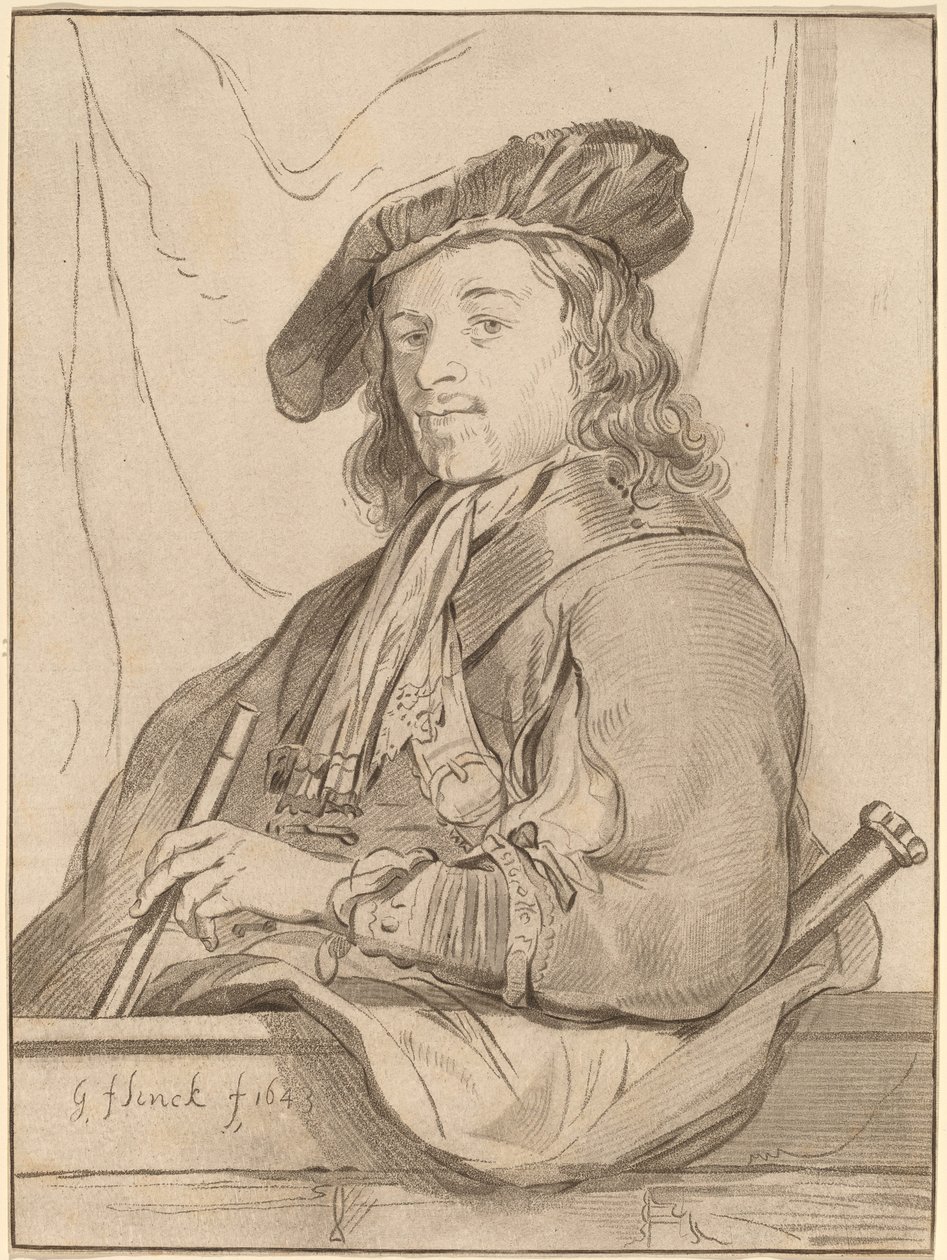 Férfi a mellvéden alkotó: Cornelis Ploos van Amstel