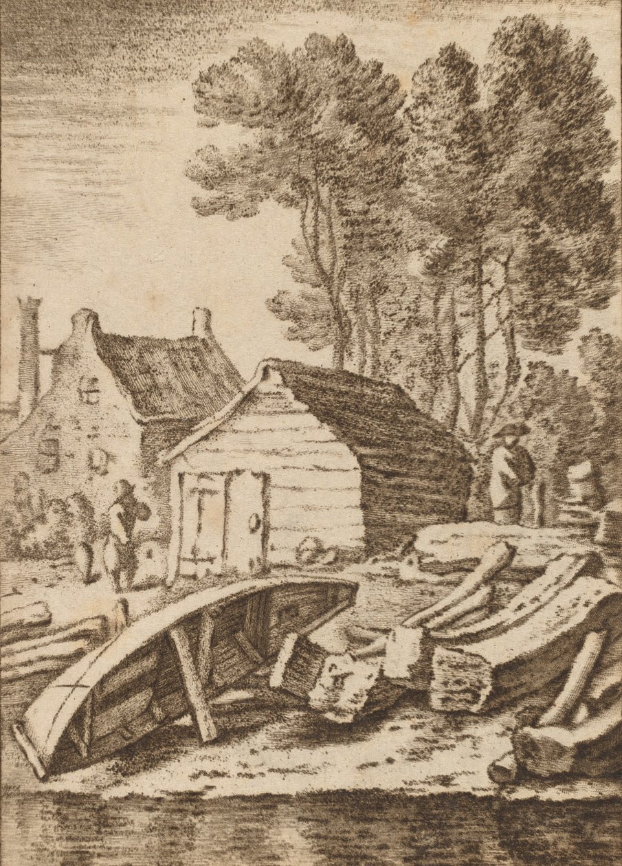 Hajógyár, 1761, megjelent 1765. alkotó: Cornelis Ploos van Amstel