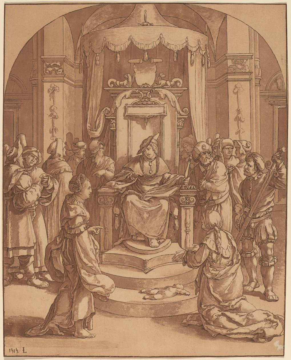 Salamon ítélete alkotó: Cornelis Ploos van Amstel