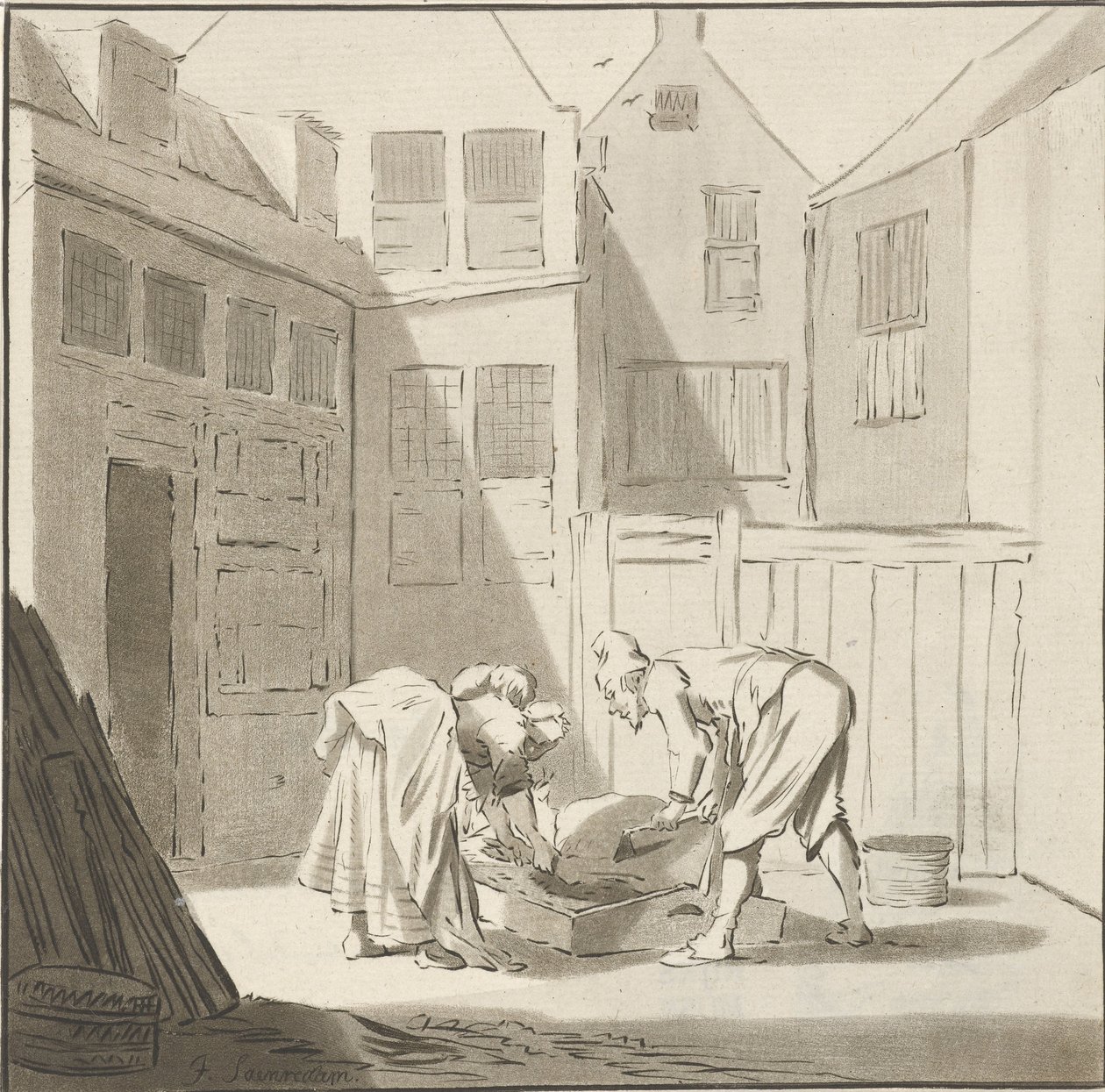 Disznóvágás alkotó: Cornelis Ploos van Amstel
