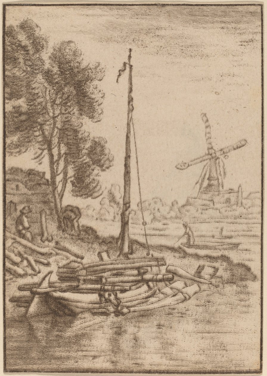Kanyargós folyó alkotó: Cornelis Ploos van Amstel after Herman Saftleven