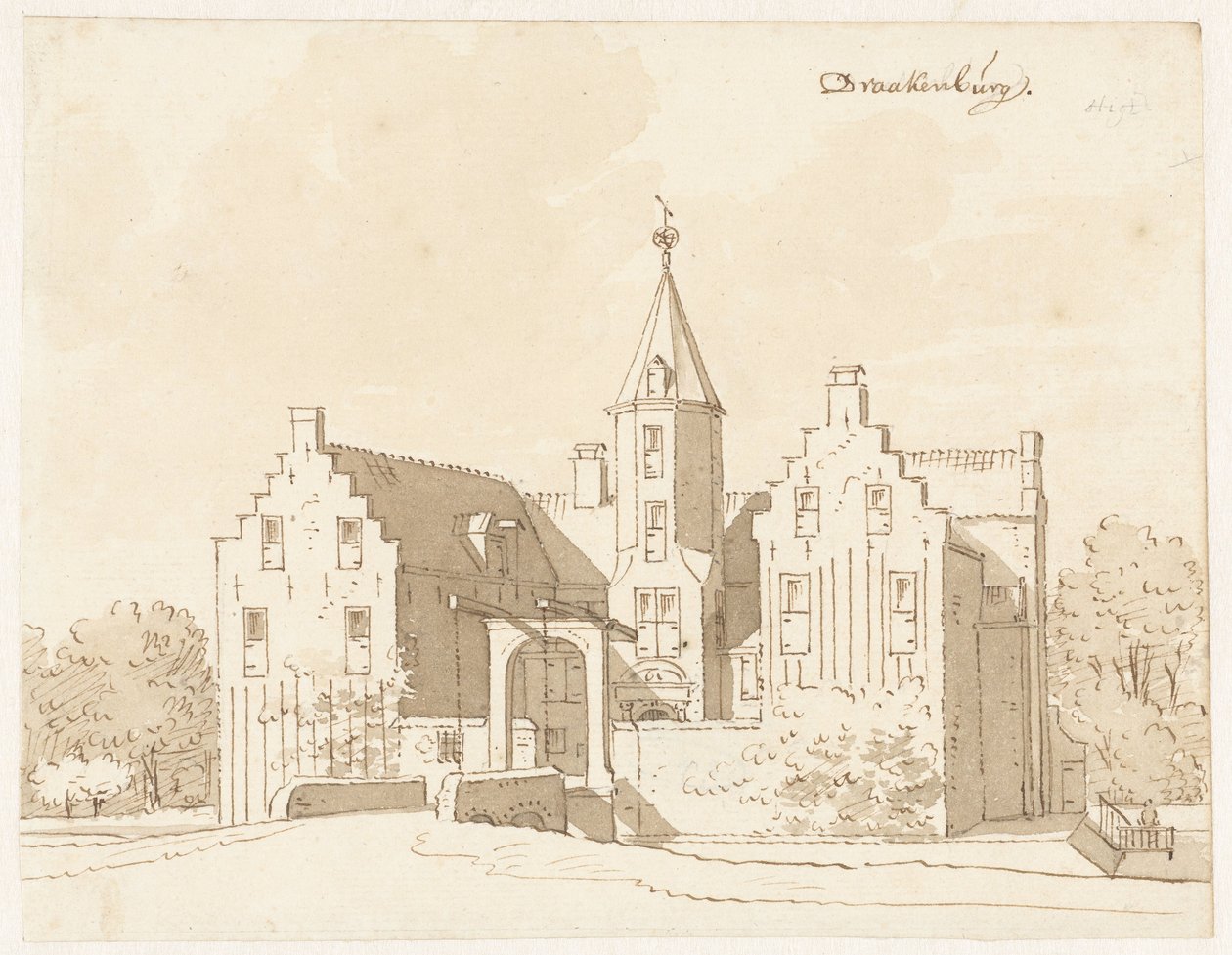 Drakenburg kastély Baarn közelében alkotó: Cornelis Pronk (possibly)