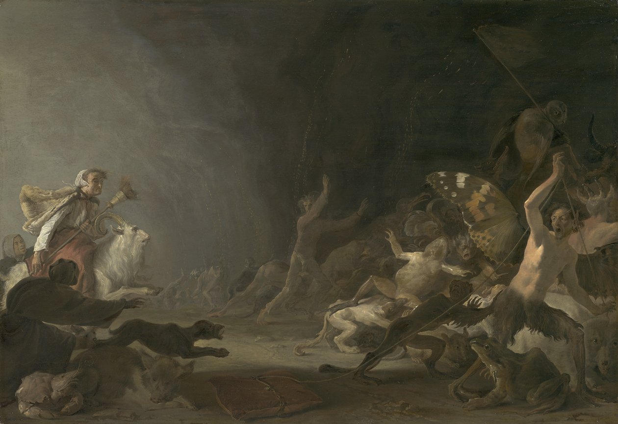 Egy boszorkányok" szombat, 1650 körül alkotó: Cornelis Saftleven