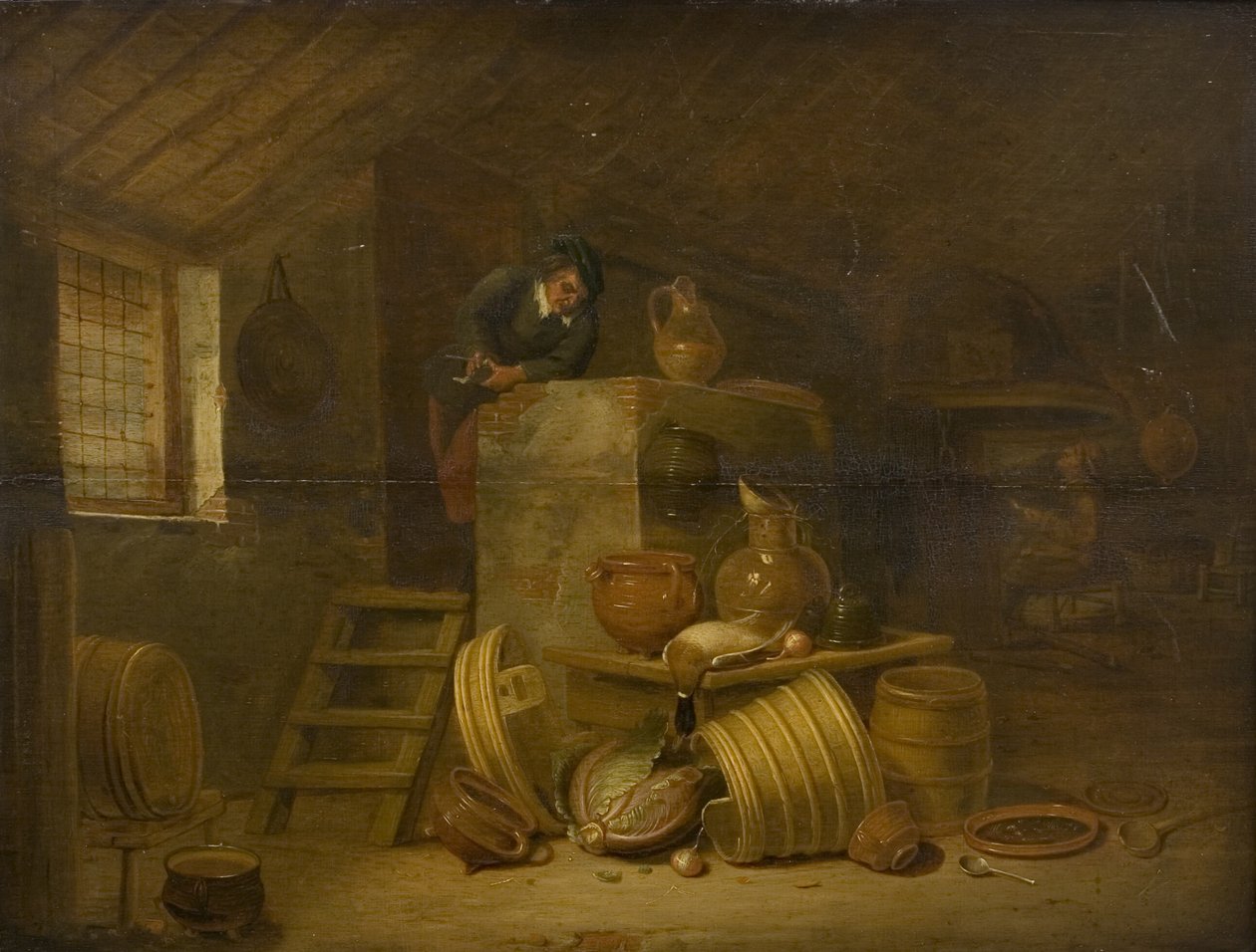Egy konyha belseje alkotó: Cornelis Saftleven