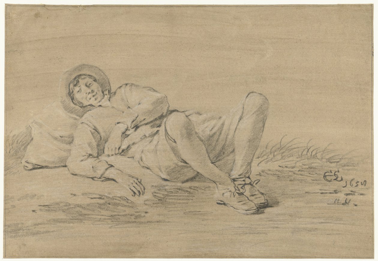 Hazug fiatalember alkotó: Cornelis Saftleven