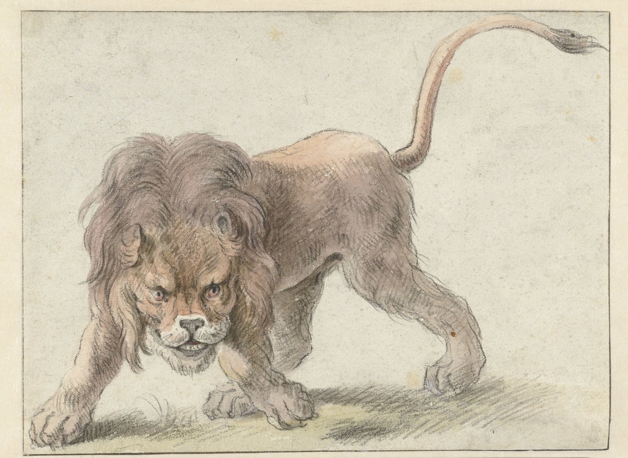 Oroszlán alkotó: Cornelis Saftleven