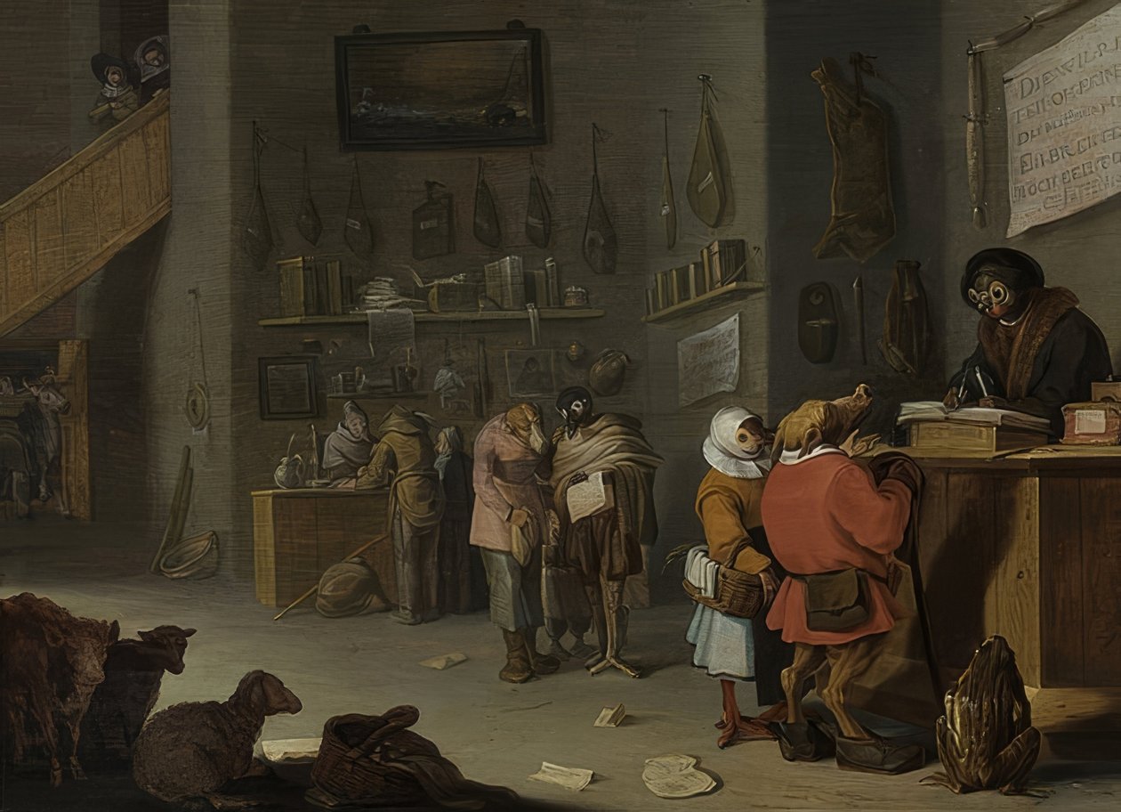 A tehén körüli vita legalább eggyel többe kerül (ki perel egy tehénért?). 1629 alkotó: Cornelis Saftleven