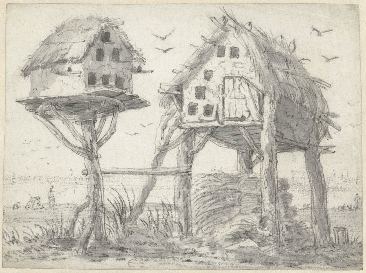 Két galambház alkotó: Cornelis Saftleven