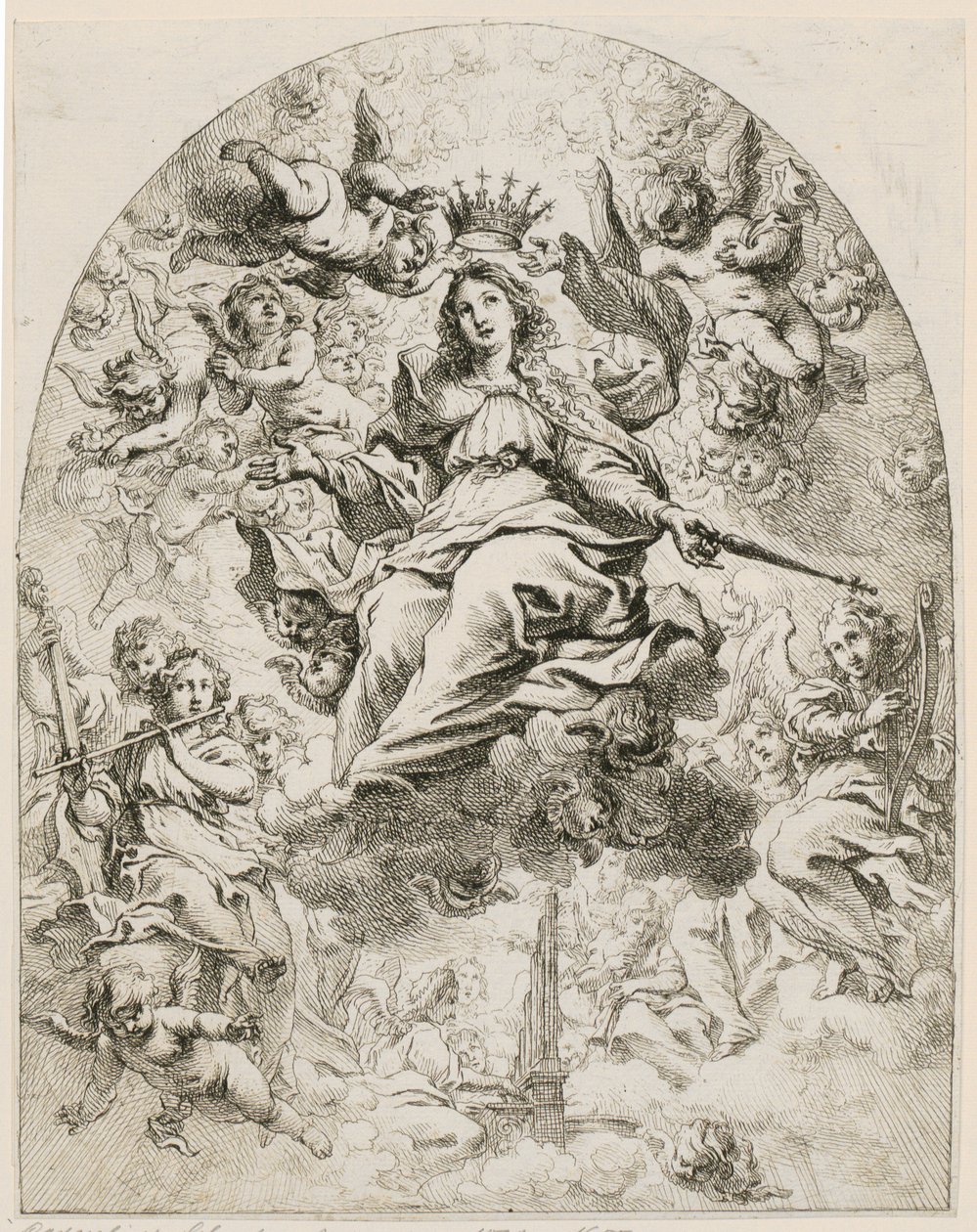 Mária megkoronázása alkotó: Cornelis Schut