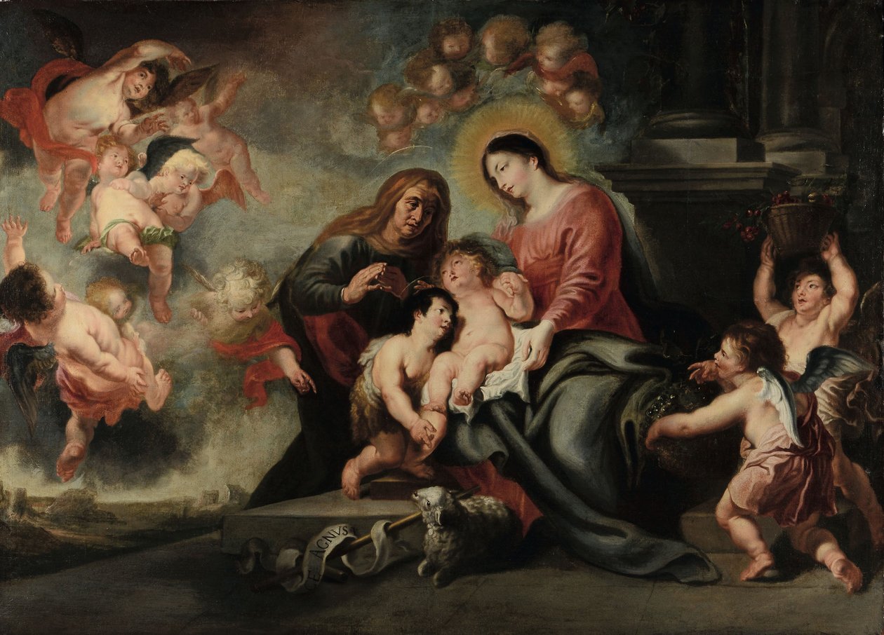 Szűzanya és gyermeke Szent Annával alkotó: Cornelis Schut