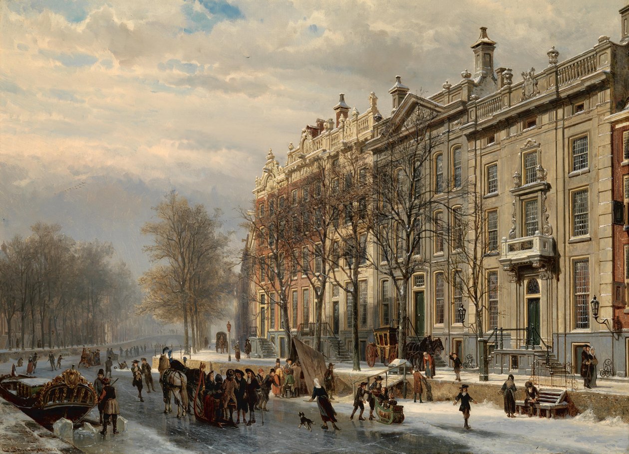 A Herengracht kanyarulata alkotó: Cornelis Springer